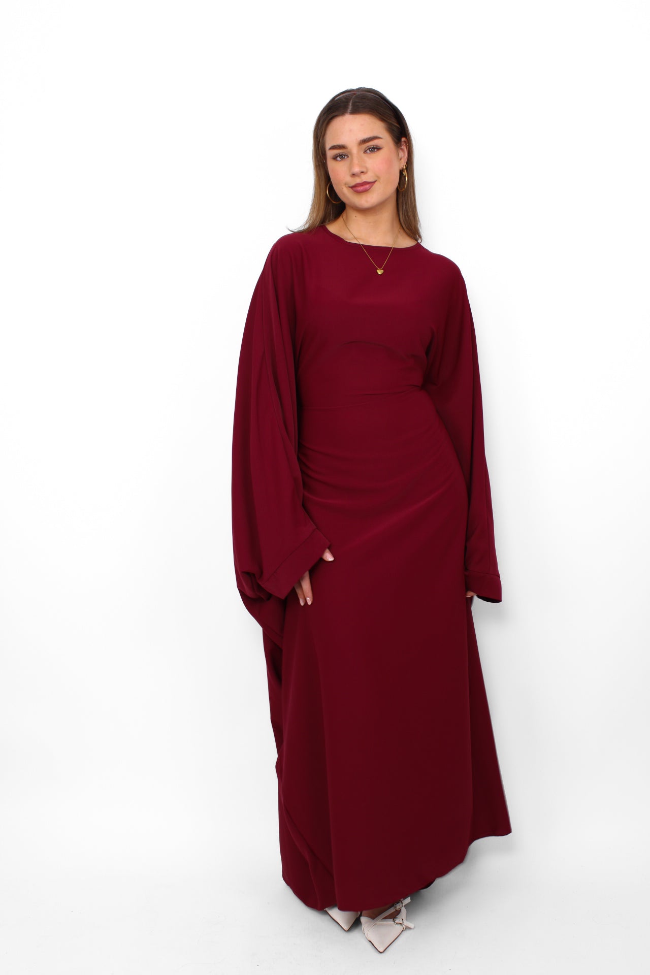 LINA DRESS - BORDEAUX
