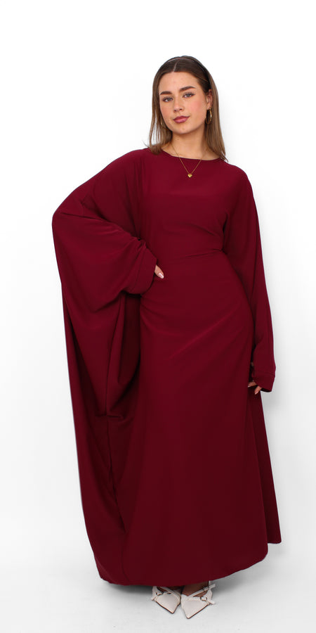 LINA DRESS - BORDEAUX