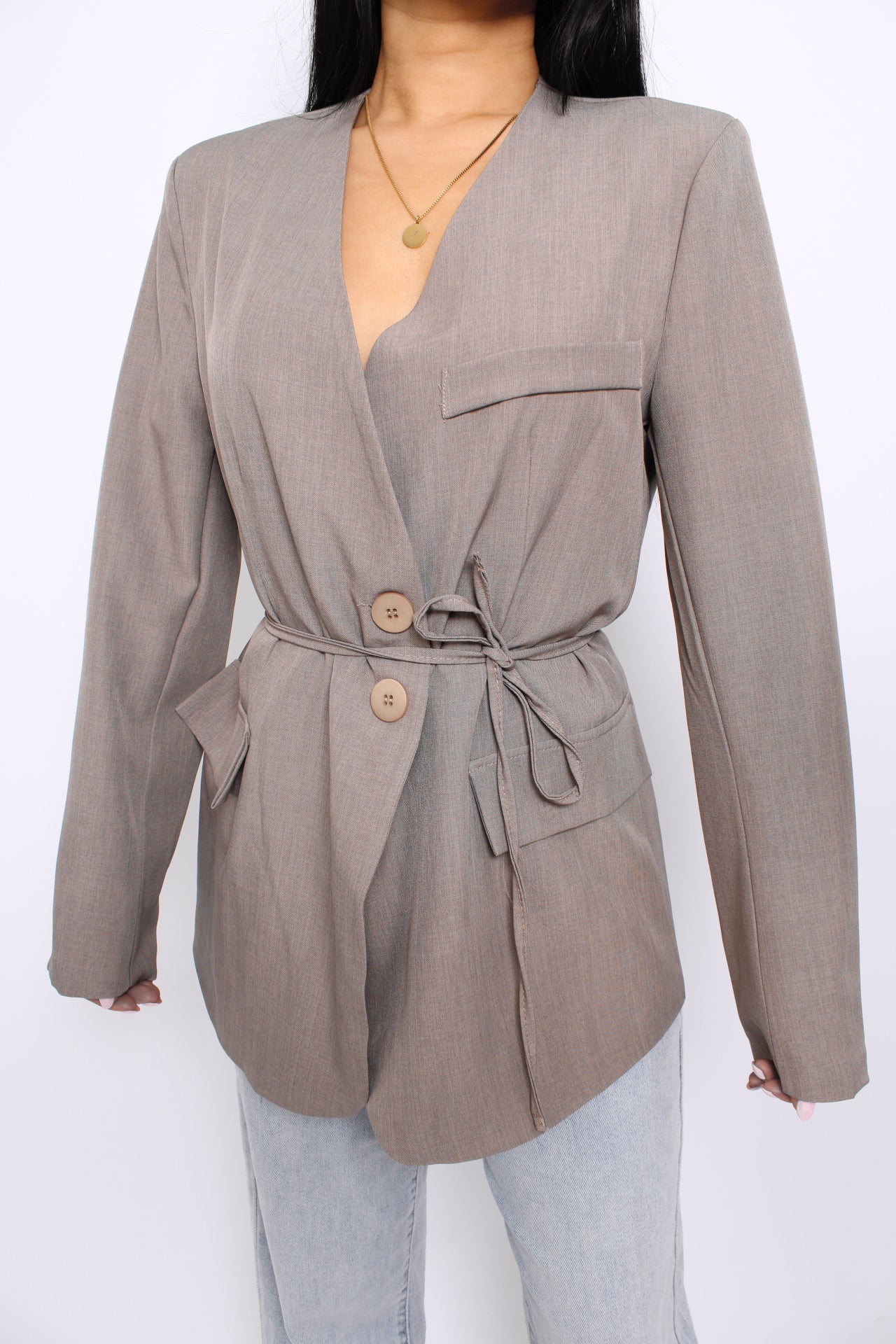 LIVIA BLAZER - TAUPE