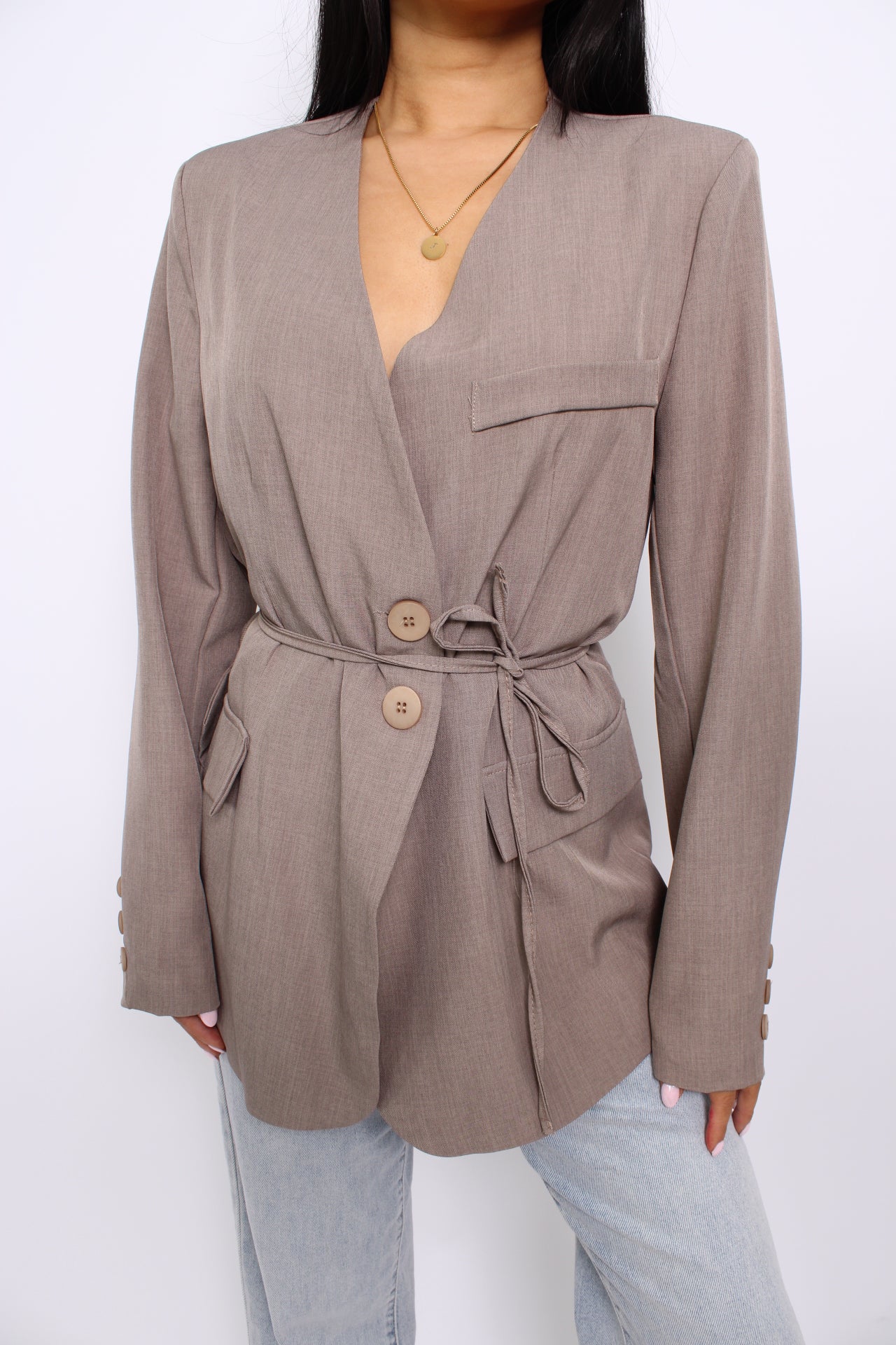 LIVIA BLAZER - TAUPE
