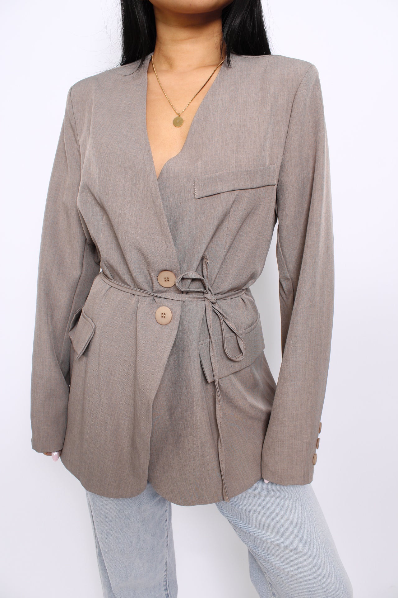 LIVIA BLAZER - TAUPE