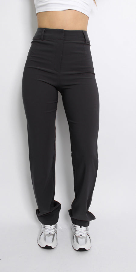 ''TALL'' STRETCH PANTS - DARK GREY