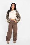FOLD OVER BALLOON JEANS  3530