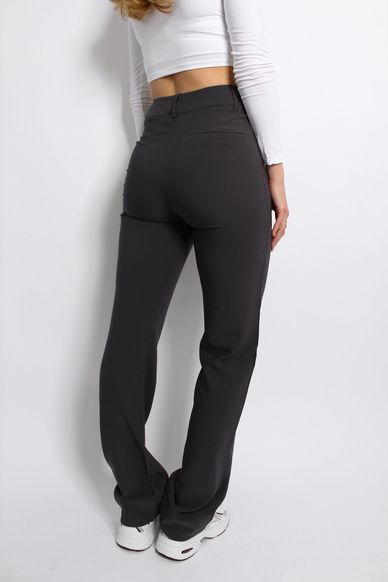 ''TALL'' STRETCH PANTS - DARK GREY