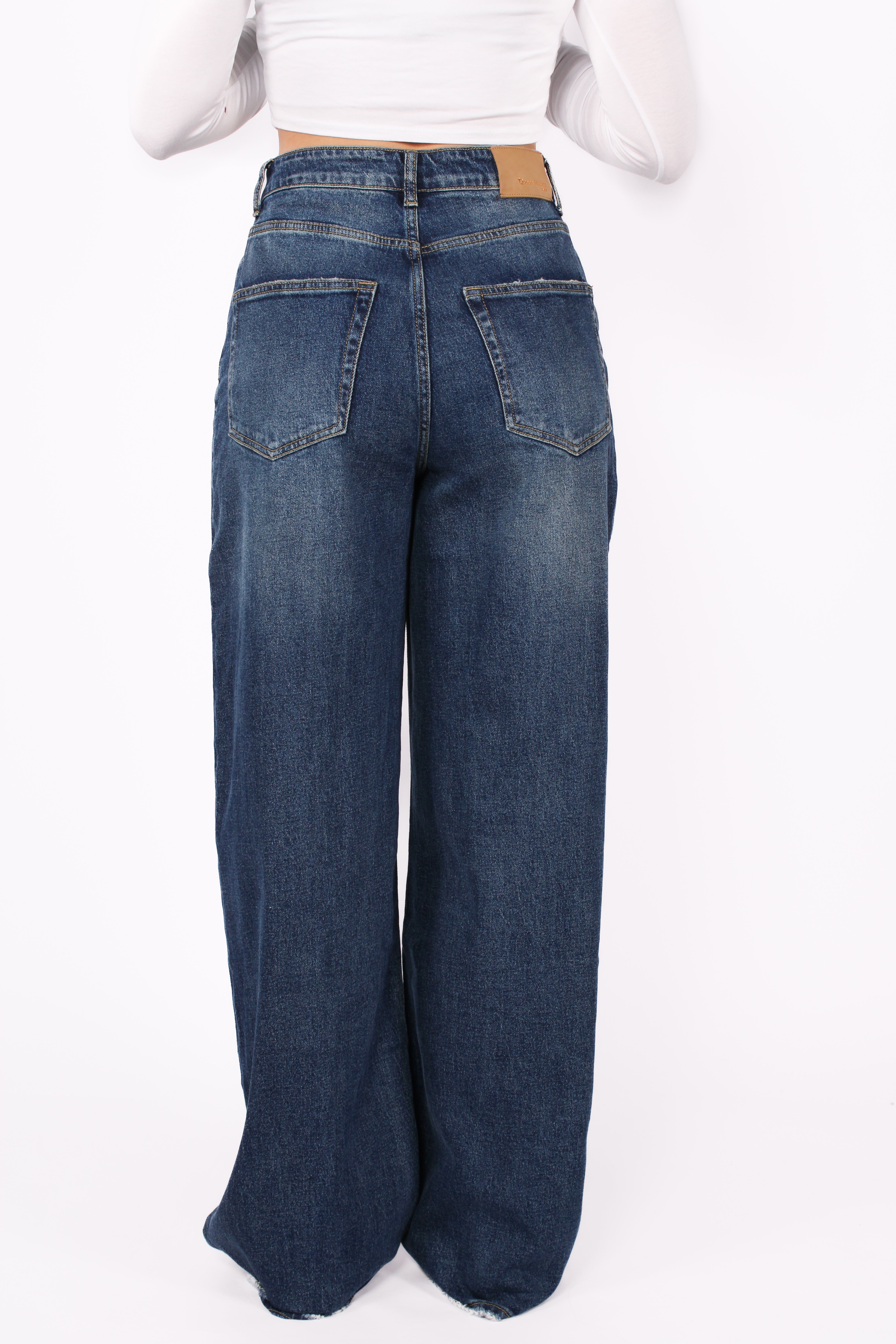 ''TALL'' BAGGY JEANS 3855 - MID DENIM