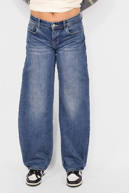 ''TALL'' LOW WAIST BALLOON JEANS