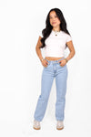 “PETITE'' STRAIGHT LEG JEANS 7328-2