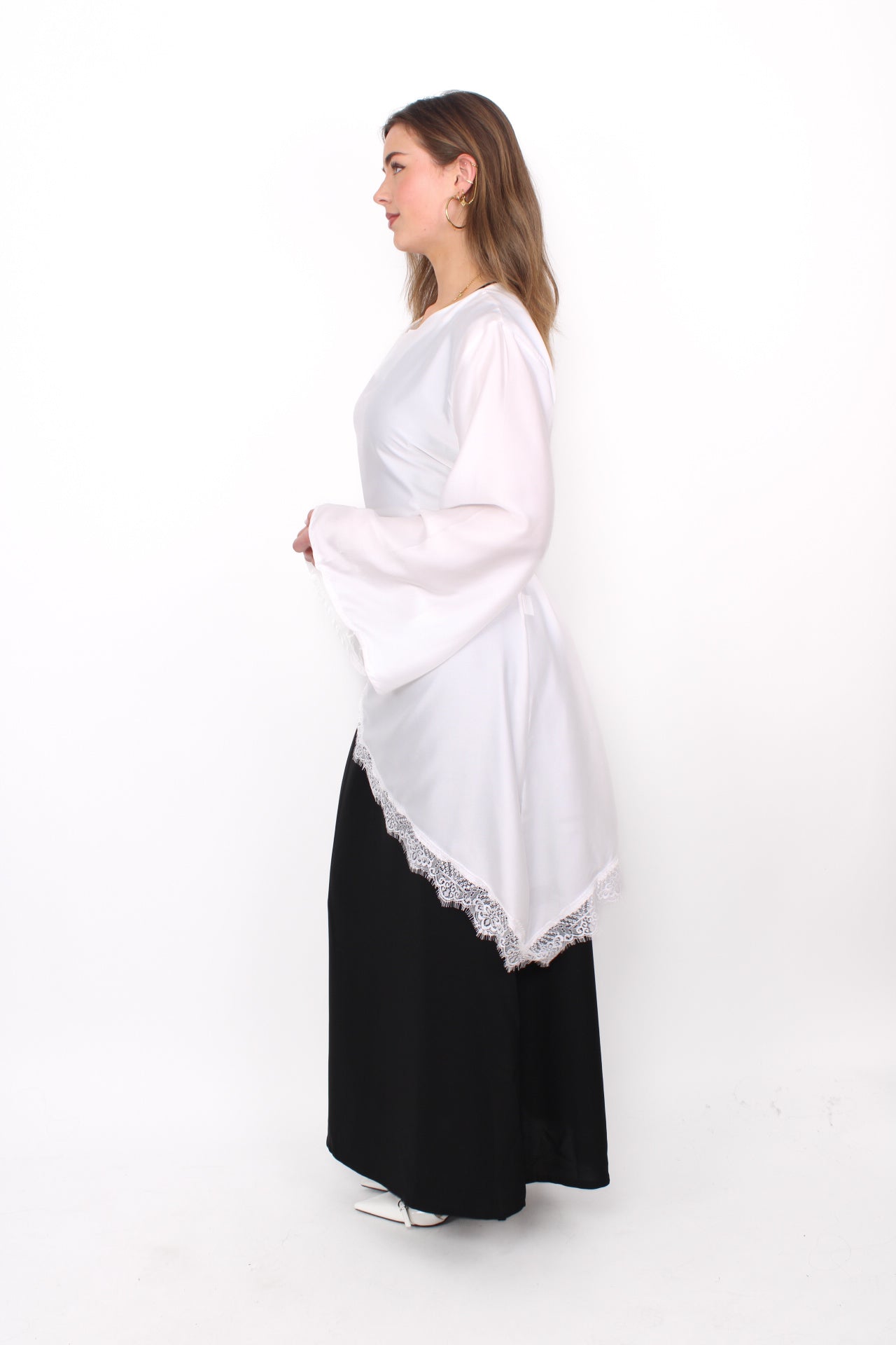 NOOR LACE DRESS - WHITE