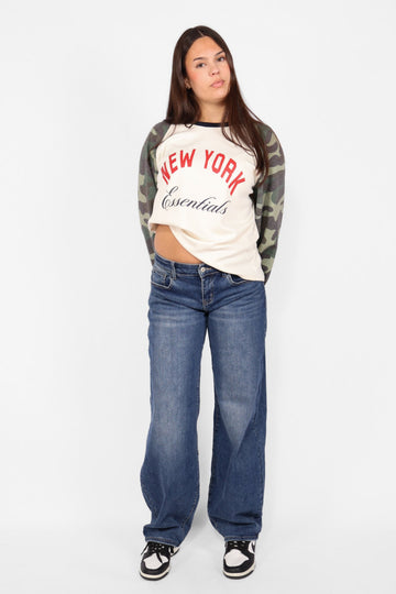 ''TALL'' LOW WAIST BALLOON JEANS
