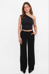 ''TALL'' ESSENTIAL TROUSER MID WAIST WIDE LEG