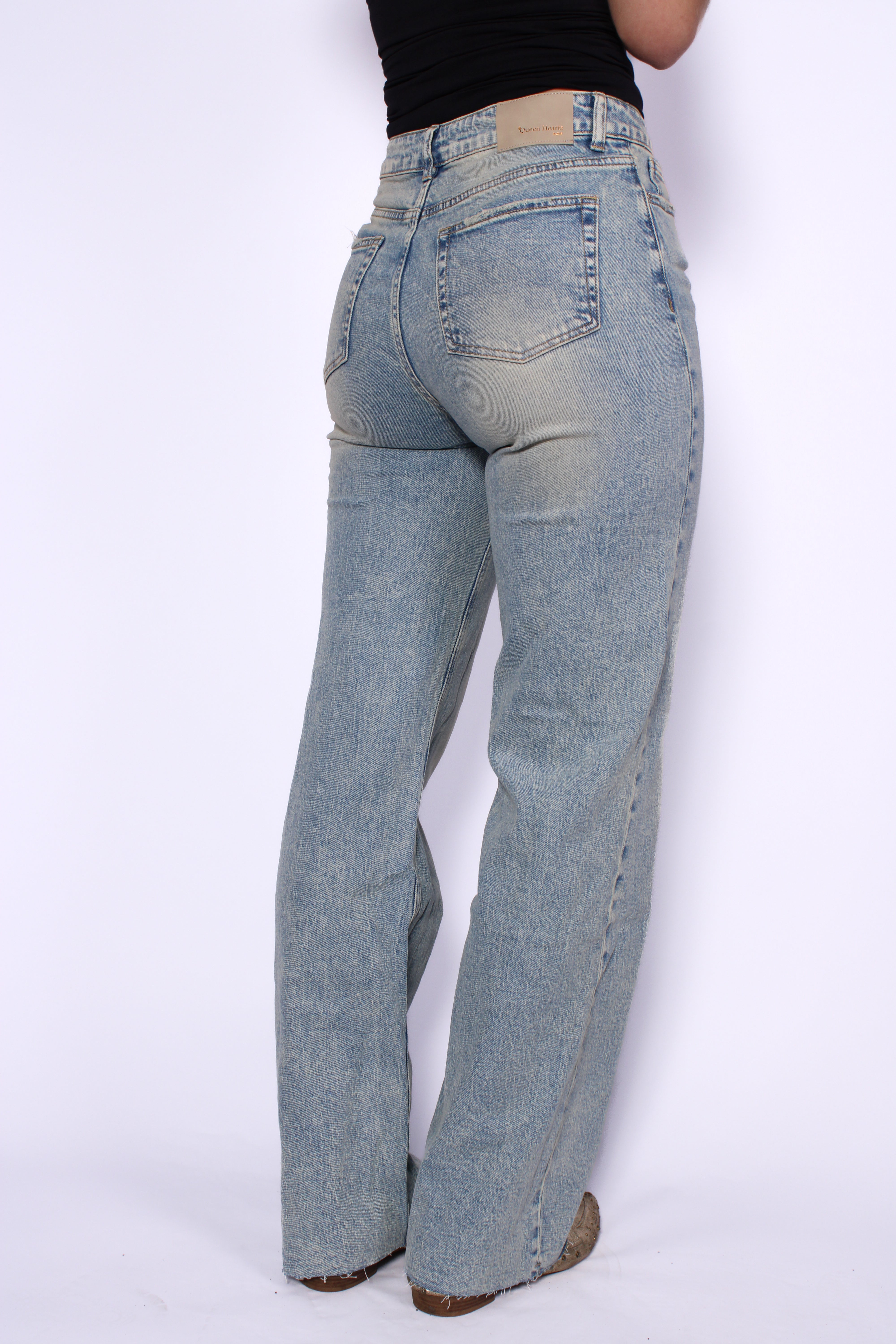 ''TALL'' WIDE LEG JEANS 3636 - VINTAGE WASH