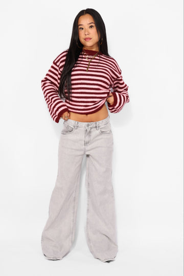 MID WAIST WIDE LEG JEANS 3009