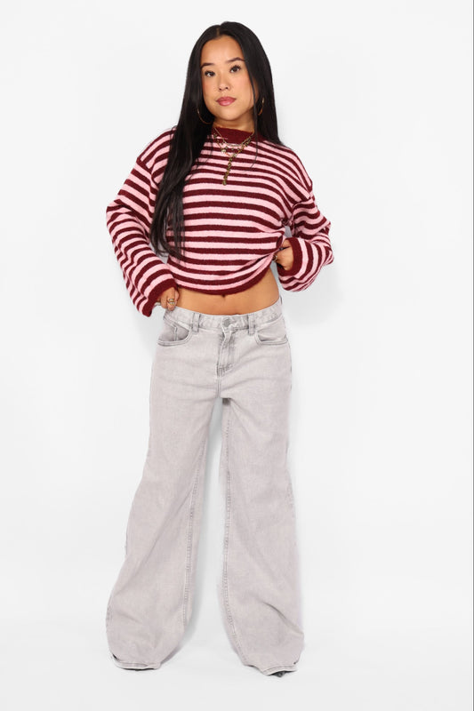 MID WAIST WIDE LEG JEANS 3009