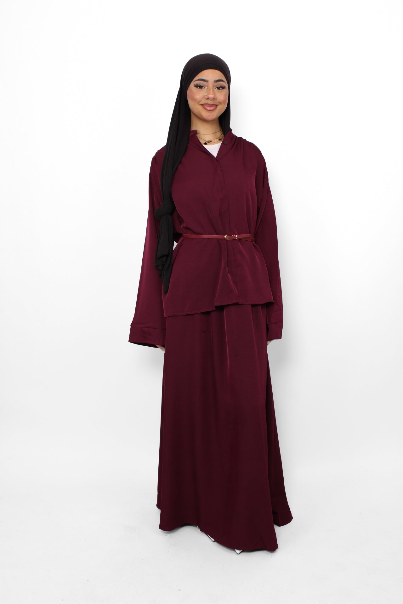 ELIF SET - BURGUNDY