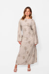 FLORAL EMBRODOIDERED DRESS