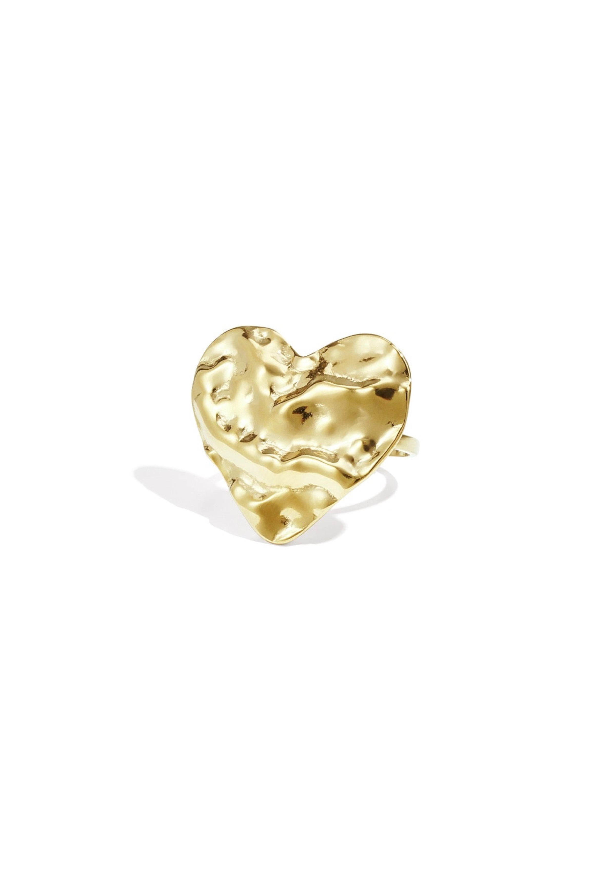 BIG HEART RING - GOLD