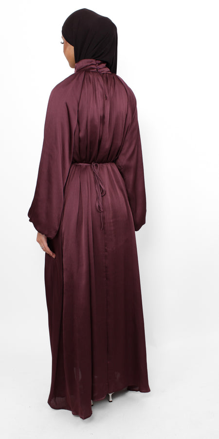 MINA DRESS - DARK PLUM