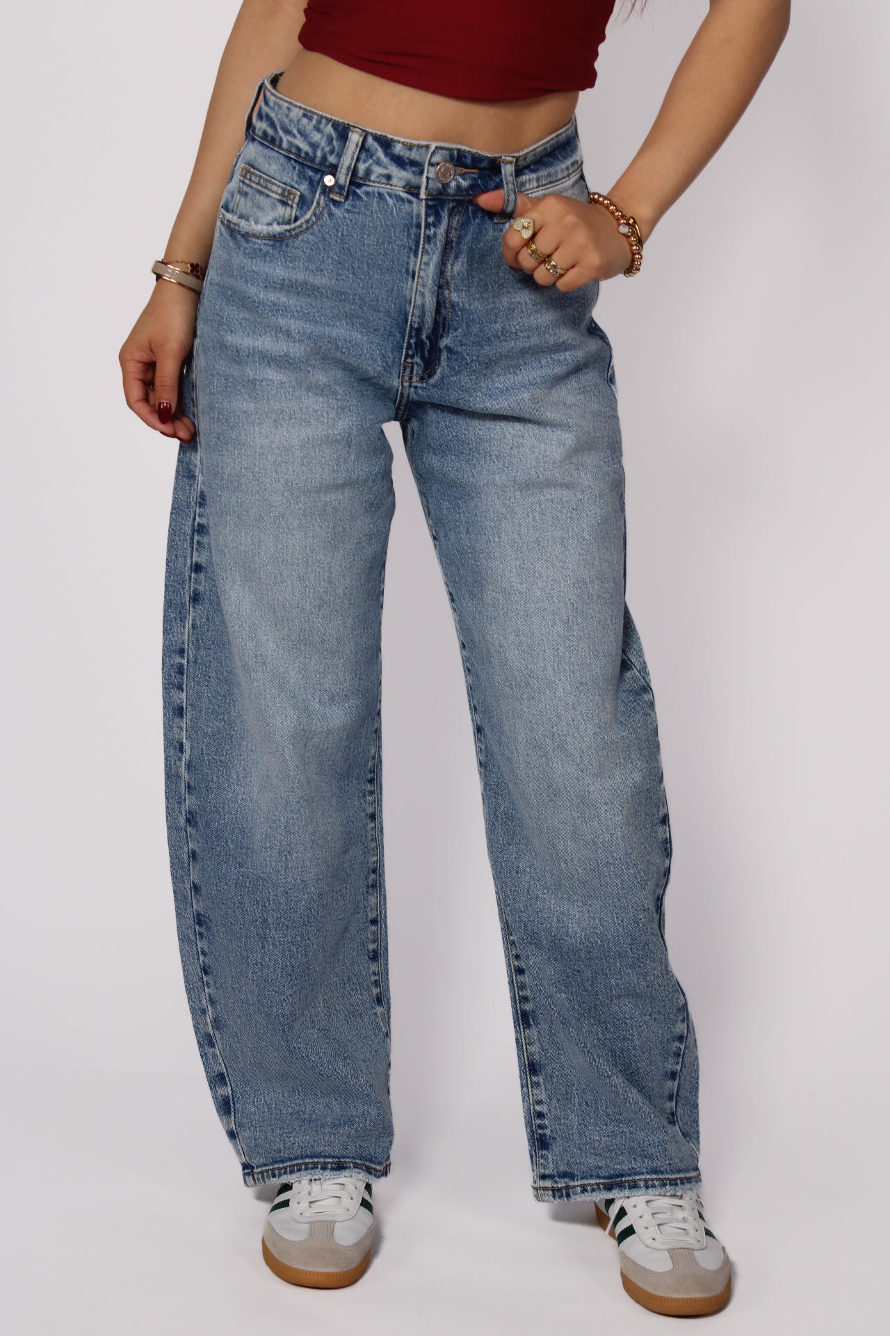 ''PETITE'' BALLOON JEANS 3809 - DENIM