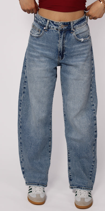 ''PETITE'' BALLOON JEANS 3809 - DENIM