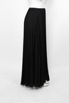 PLISSE MAXI SKIRT - BLACK