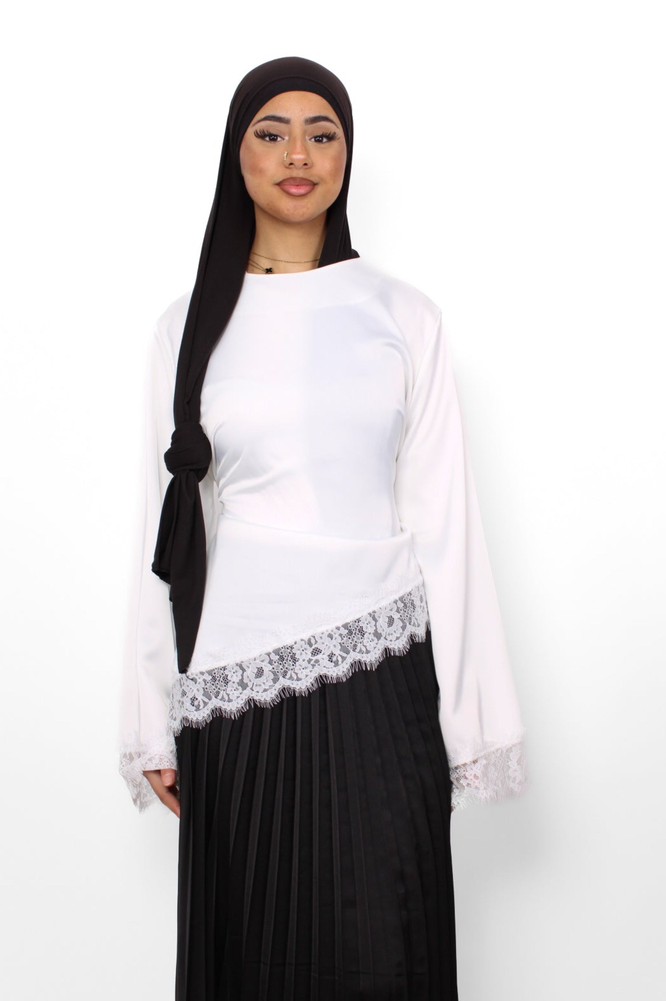 AYA LACE TOP - WHITE