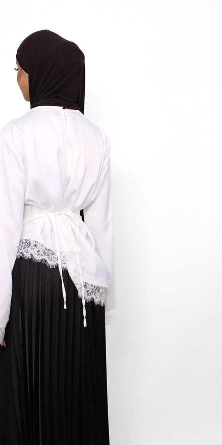 AYA LACE TOP - WHITE