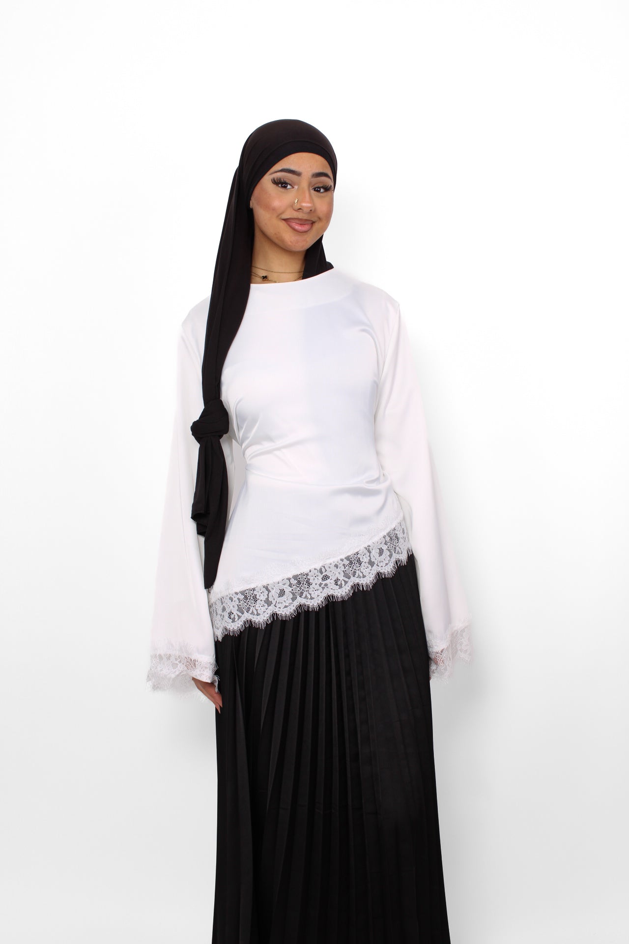 AYA LACE TOP - WHITE