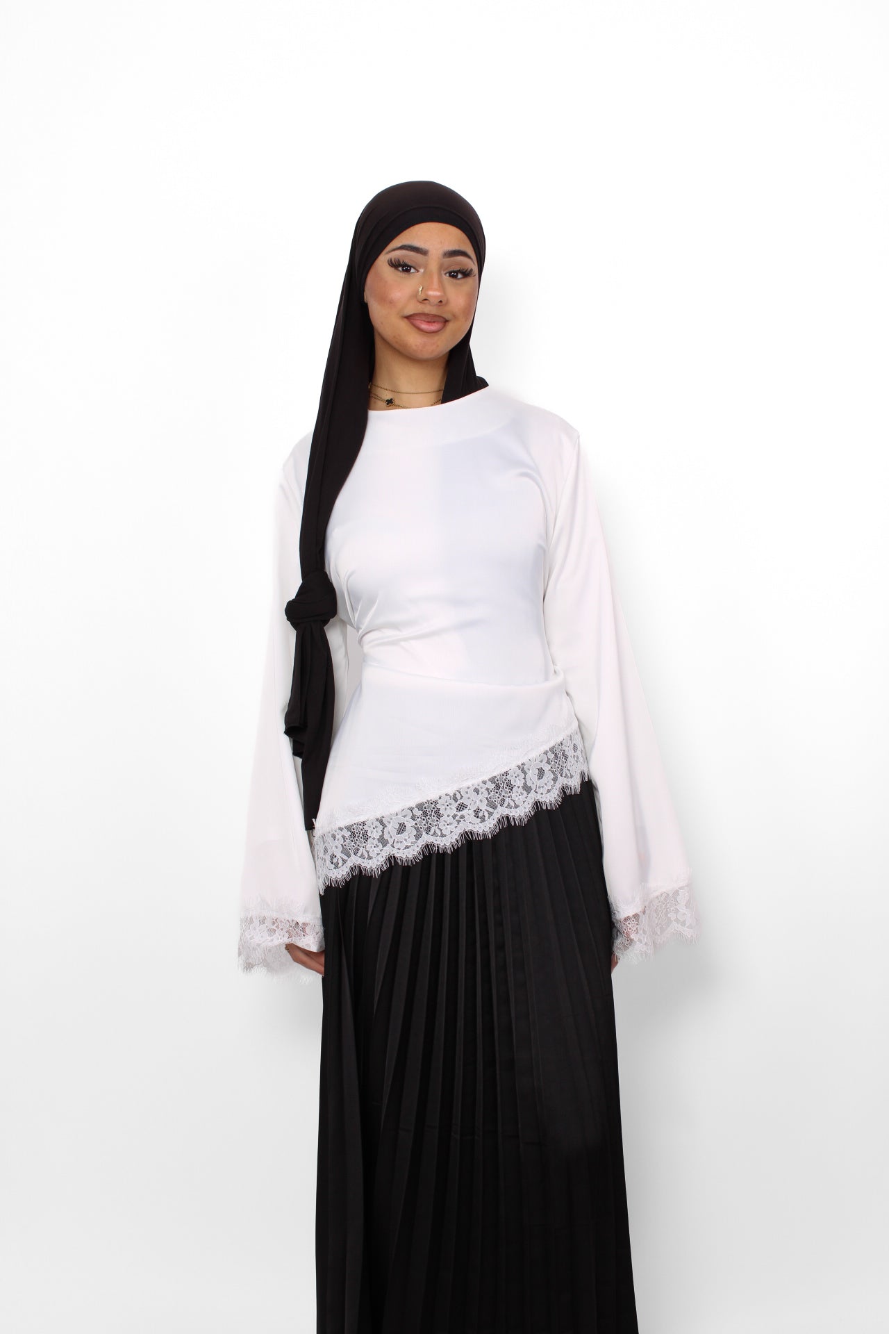 AYA LACE TOP - WHITE