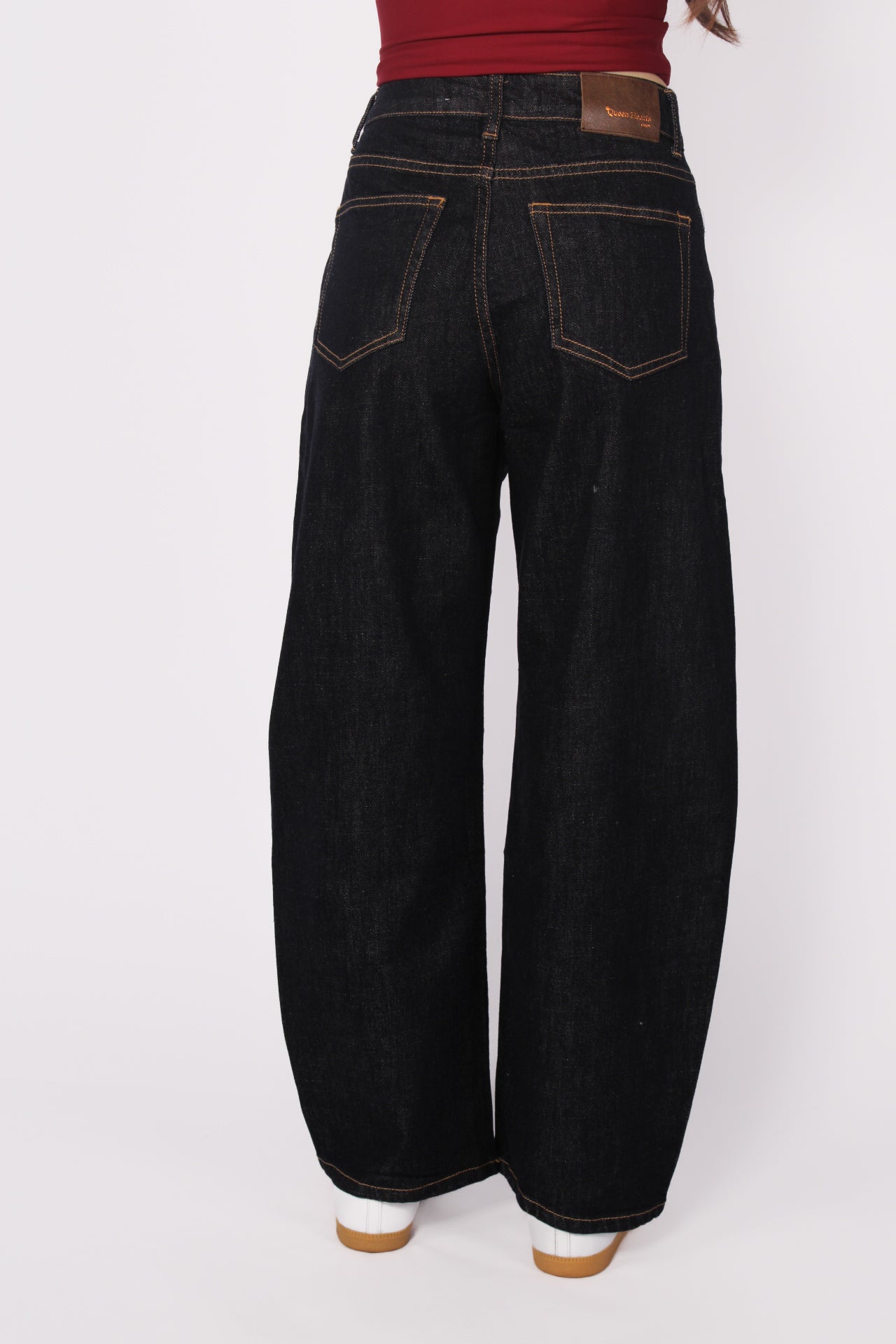 ''PETITE'' BALLOON JEANS 3809-1 - DARK DENIM