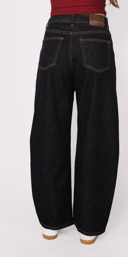 ''PETITE'' BALLOON JEANS 3809-1 - DARK DENIM