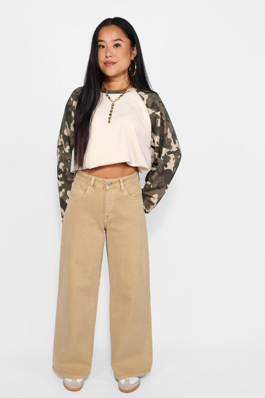 ''PETITE'' WIDE LEG JEANS 9212