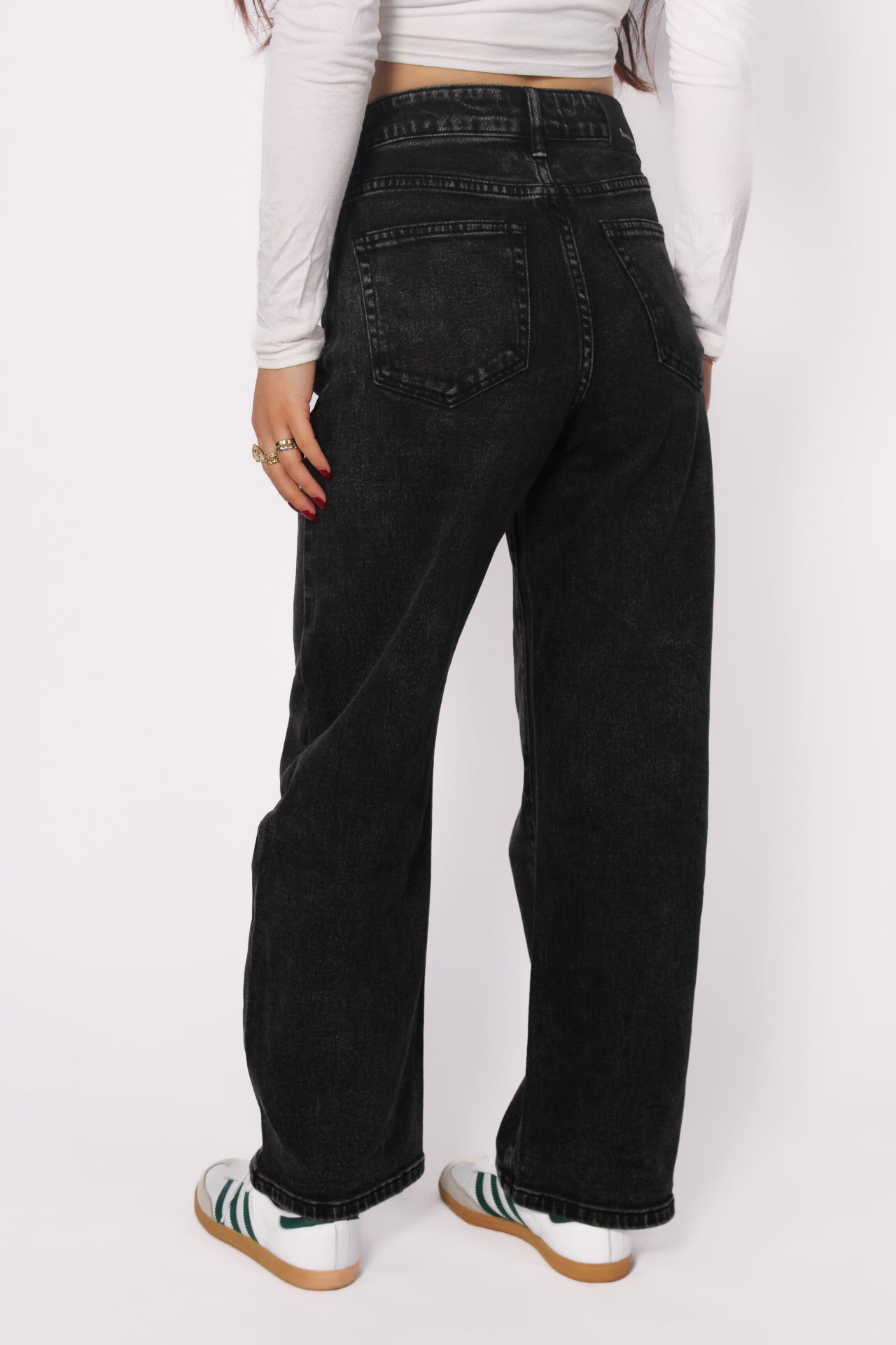 ''PETITE'' BALLOON JEANS - ANTHRACITE