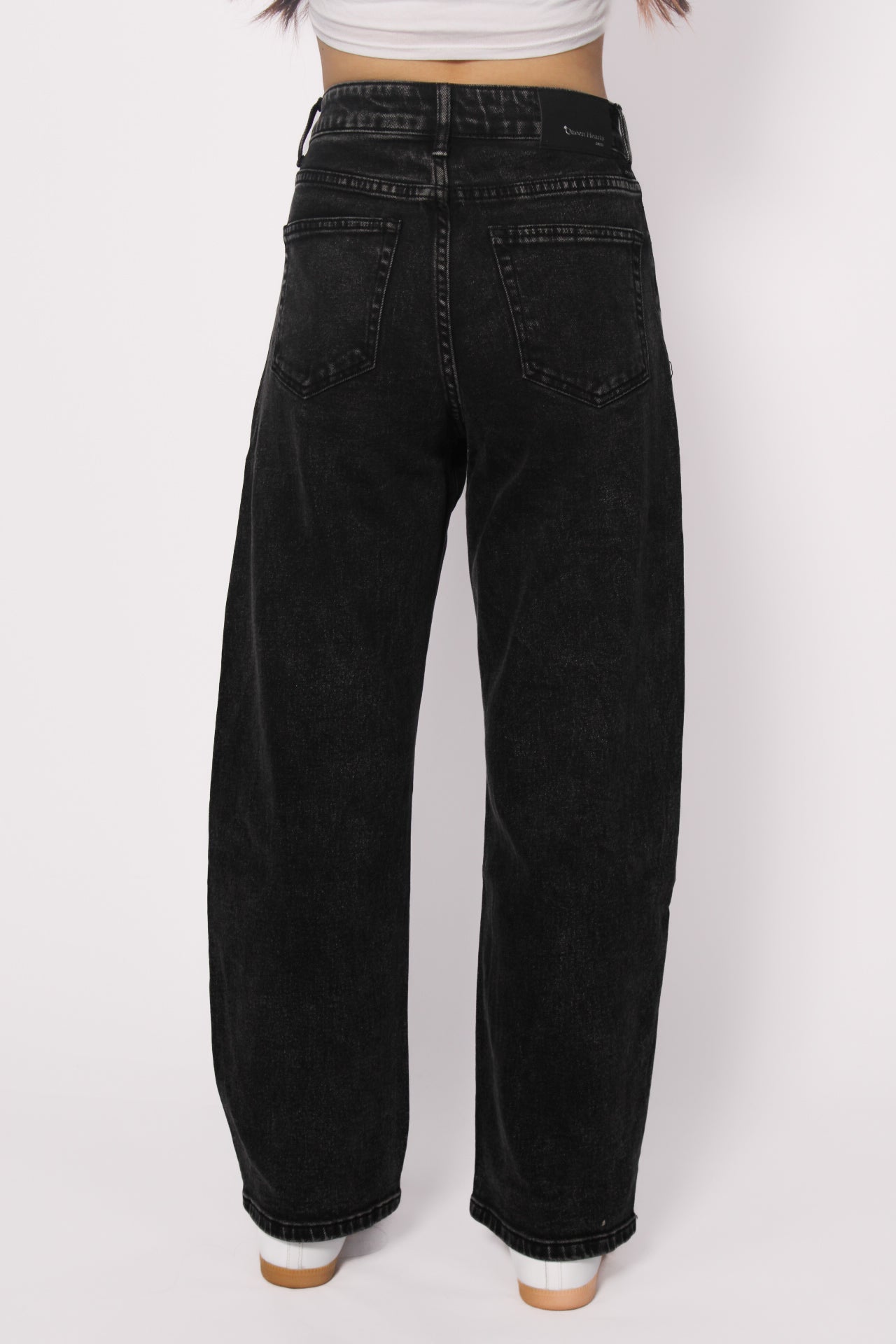 ''PETITE'' BALLOON JEANS - ANTHRACITE