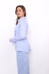RUBY STRIPES BLOUSE - SKY BLUE