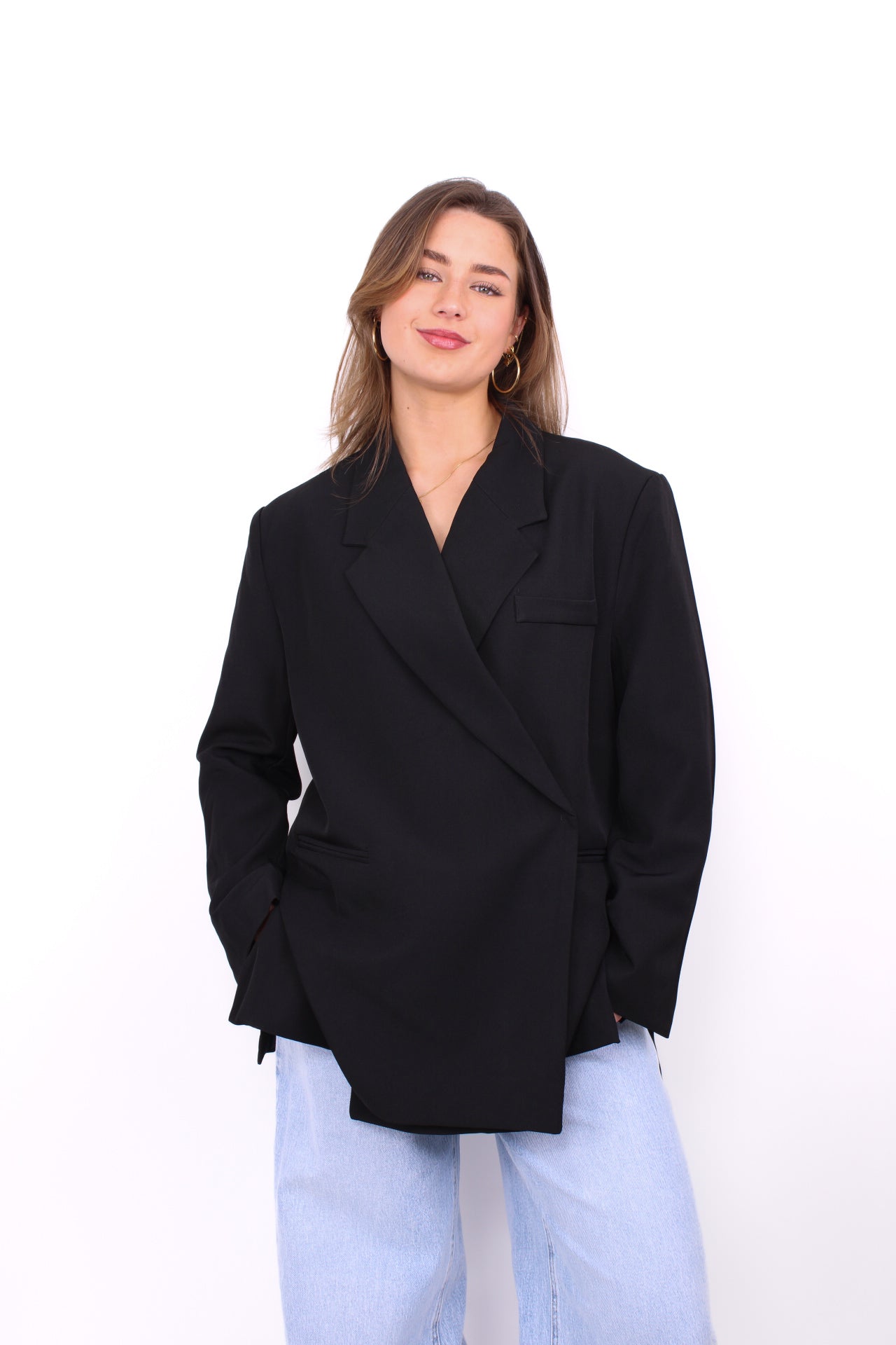 OVERSIZED CHIC BLAZER - BLACK