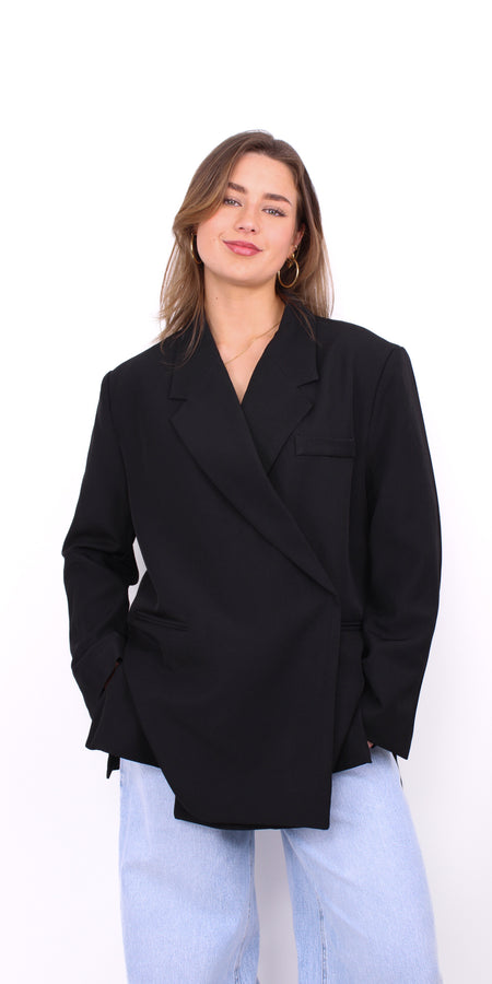 OVERSIZED CHIC BLAZER - BLACK