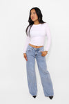 SPARKLE WIDE LEG JEANS 829-1