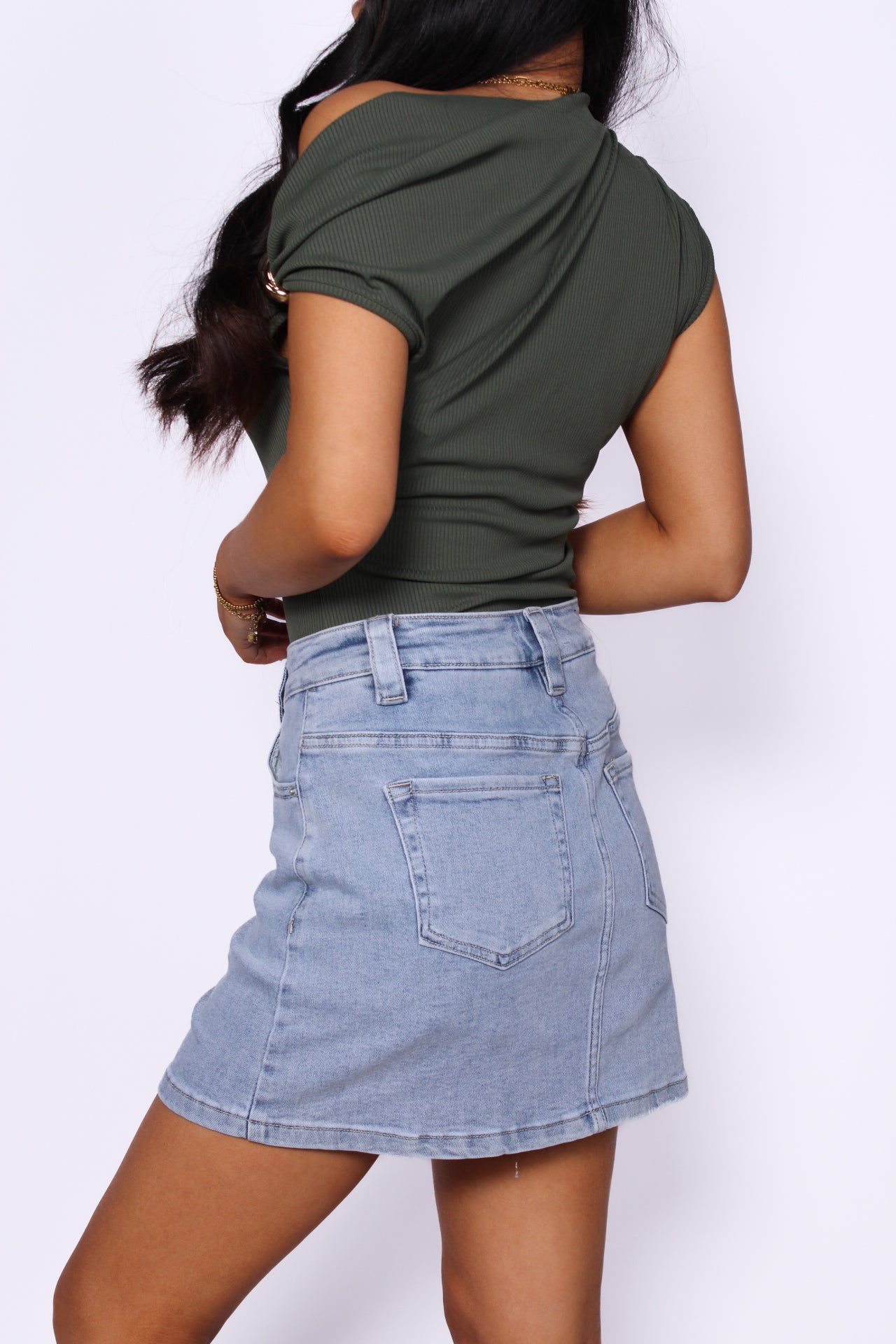 INDY TOP - ARMY GREEN