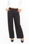 ''PETITE'' ESSENTIAL TROUSER MID WAIST WIDE LEG