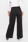 ''PETITE'' ESSENTIAL TROUSER MID WAIST WIDE LEG