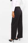 ''PETITE'' ESSENTIAL TROUSER MID WAIST WIDE LEG