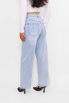 ''PETITE'' WIDE LEG JEANS 9212