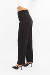 ''PETITE'' ESSENTIAL TROUSER HIGH WAIST WIDE LEG