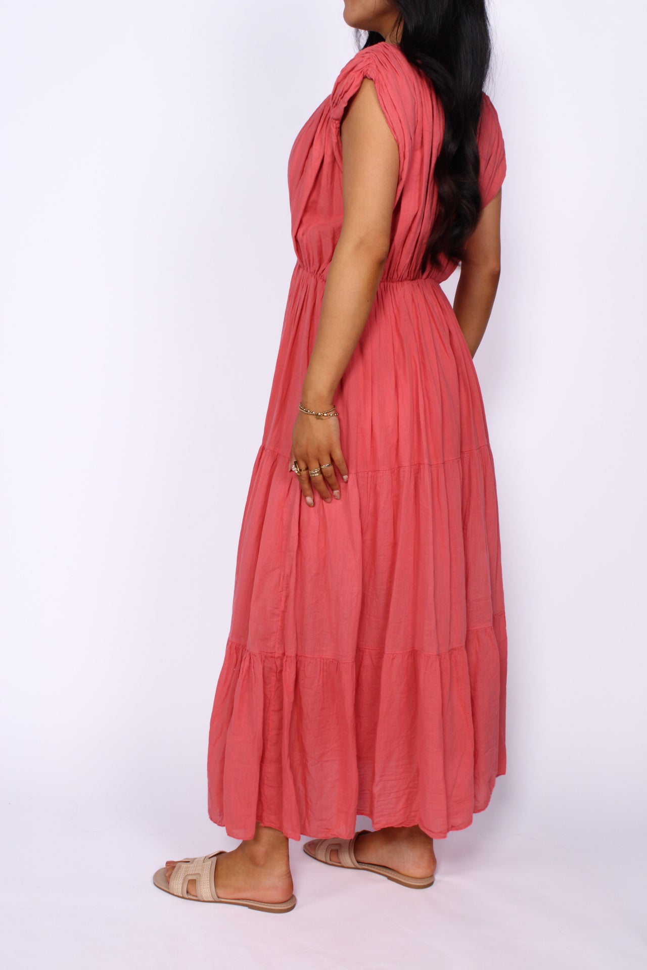 FEELING CUTE DRESS LONG - CORAL