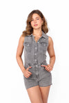 DENIM PLAYSUIT