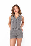 DENIM PLAYSUIT