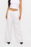 ''PETITE'' LINEN PANTS