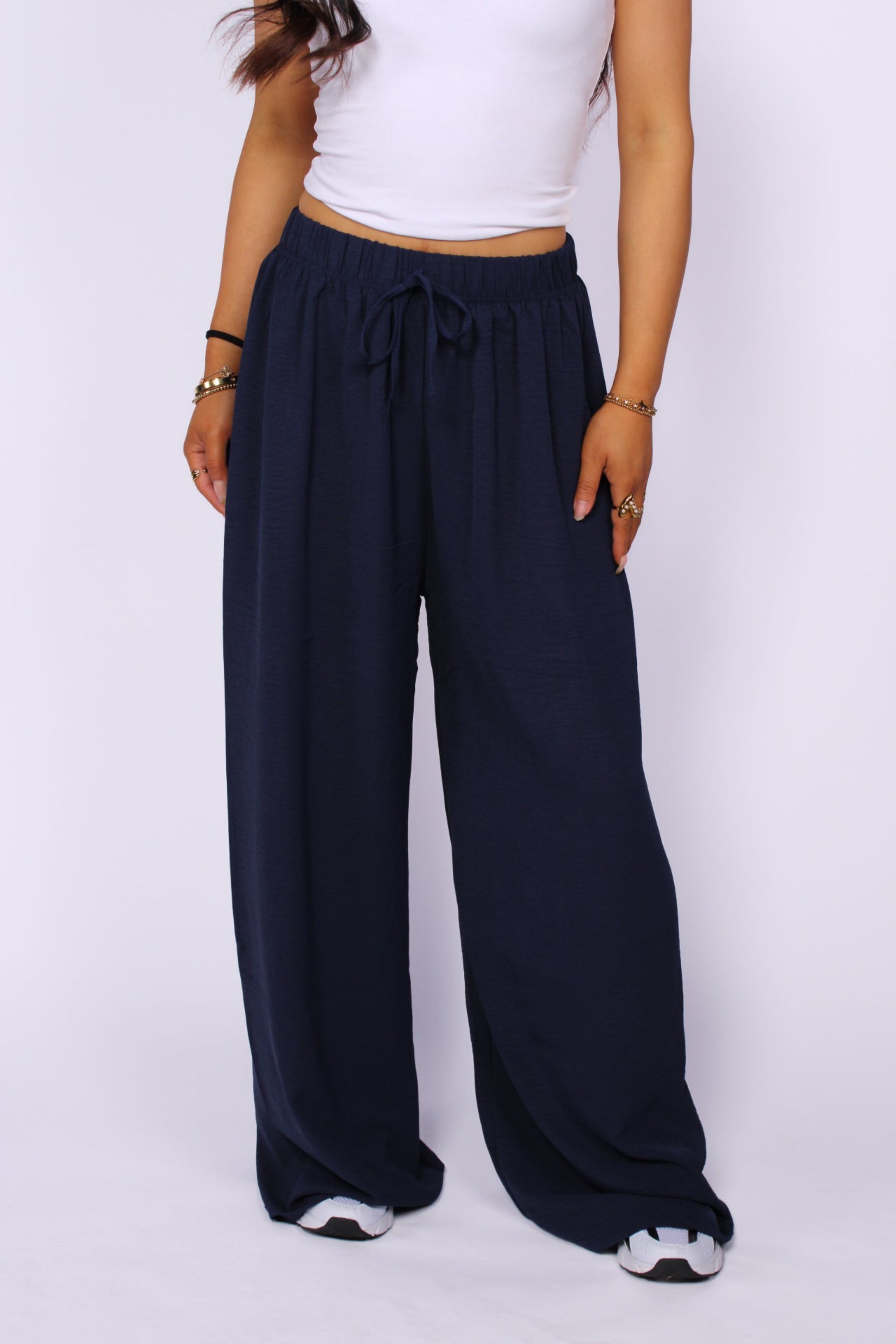 SOFT FLOW PANTS - NAVY
