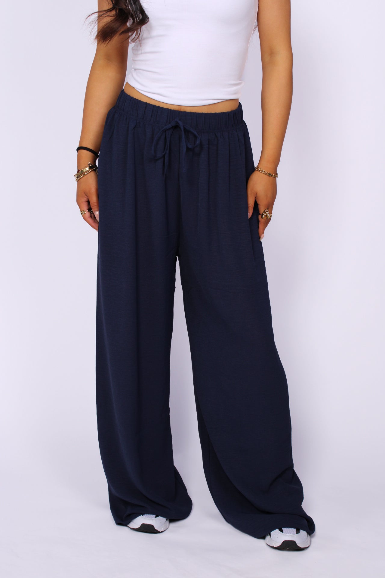 SOFT FLOW PANTS - NAVY