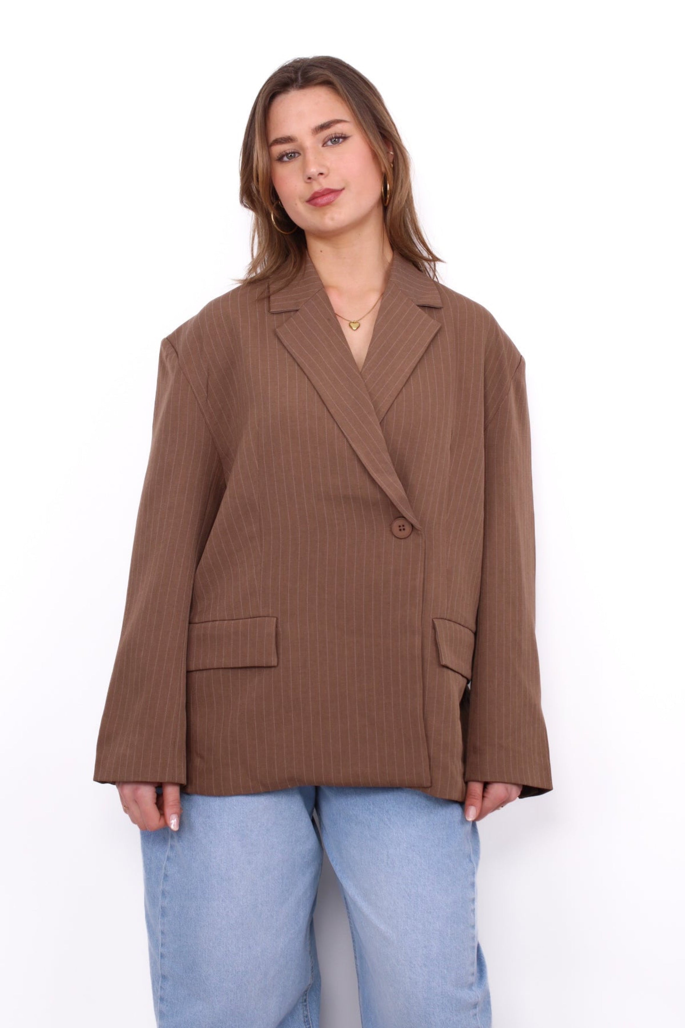 MARLEY BLAZER - LIGHT BROWN